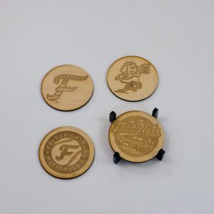 Fredericksburg Nationals Wooden Coasters