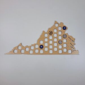 Virginia Beer Cap Collection Maple Board
